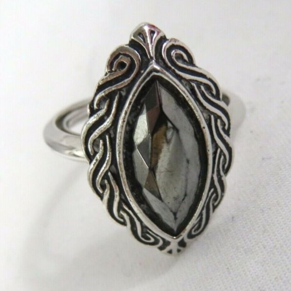 Vintage Avon Hematite Ring Size 7